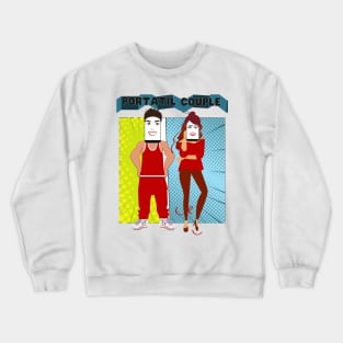 Portatil Couple Portatil Collection gift for wife husband gift Crewneck Sweatshirt